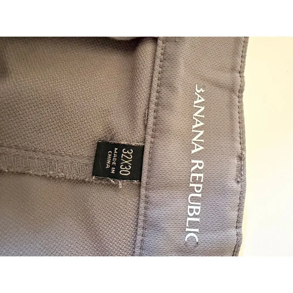 Banana Republic Gray Performance Stretch Pants Men's 32x30